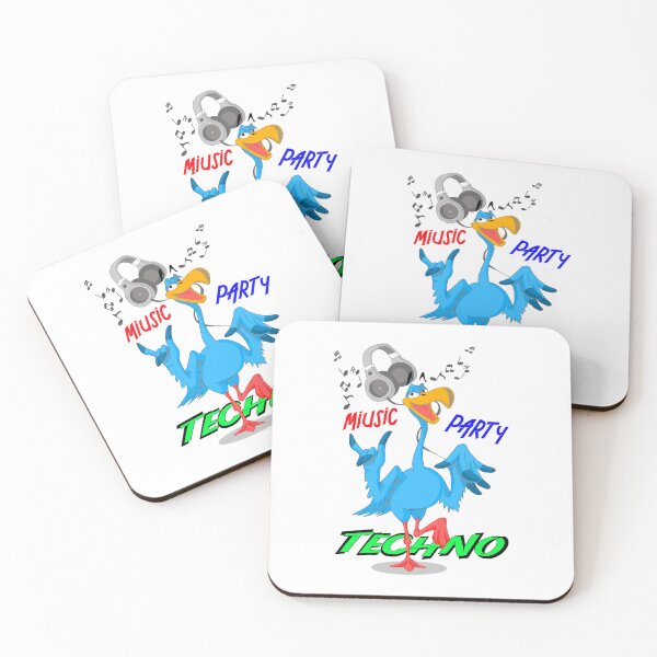 Item preview, Funny Bird Techno MIUSIC  designed and sold by TheEndDesign.