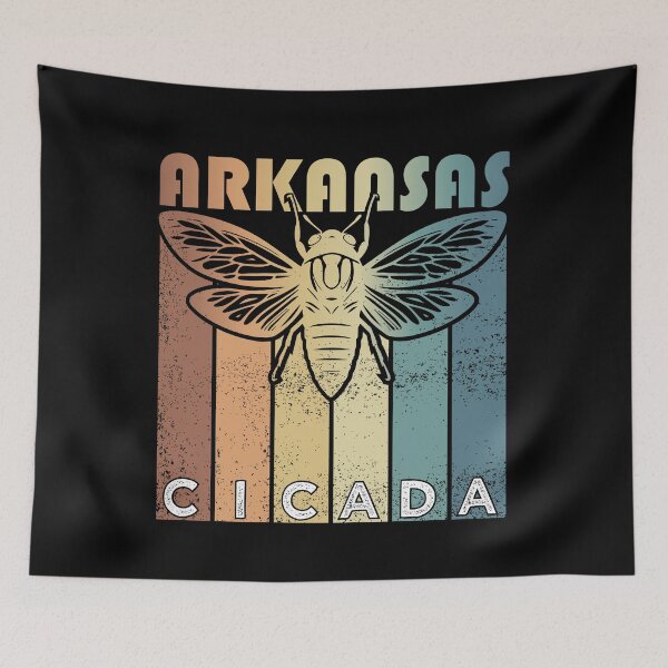 Item preview, Retro Arkansas 2024 Cicada Summer Swarm, Vintage  Cicada designed and sold by ArtByKatti.