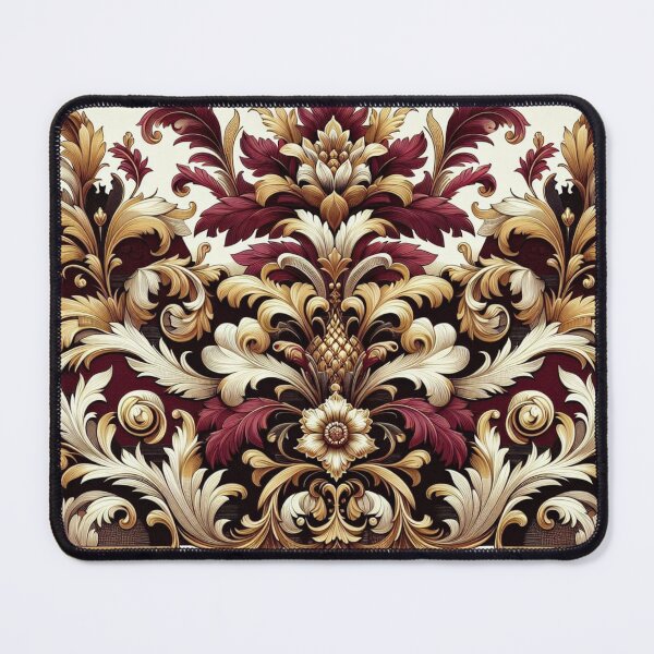 Item preview, Maroon, Gold & Cream Damask designed and sold by DesignsByPrnces.