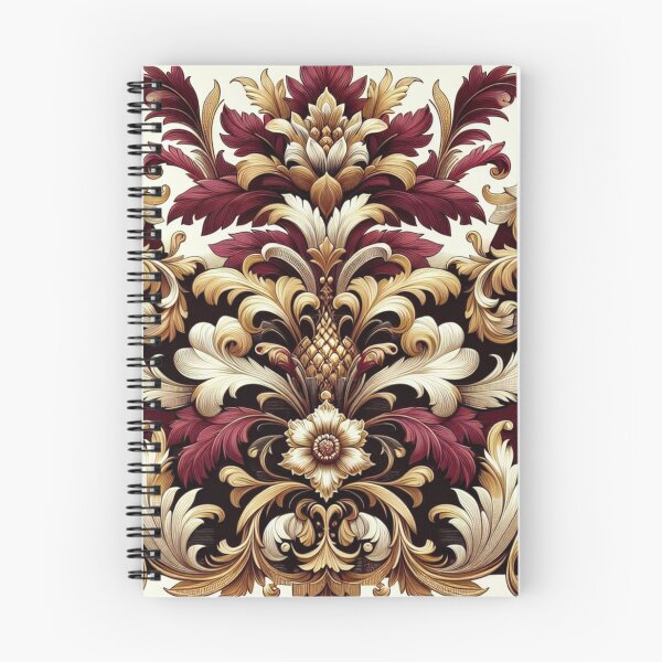Item preview, Maroon, Gold & Cream Damask designed and sold by DesignsByPrnces.