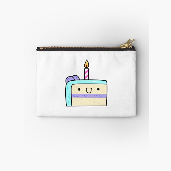 Item preview, Kawaii Blue Birthday Cake Slice designed and sold by kawaiilife.