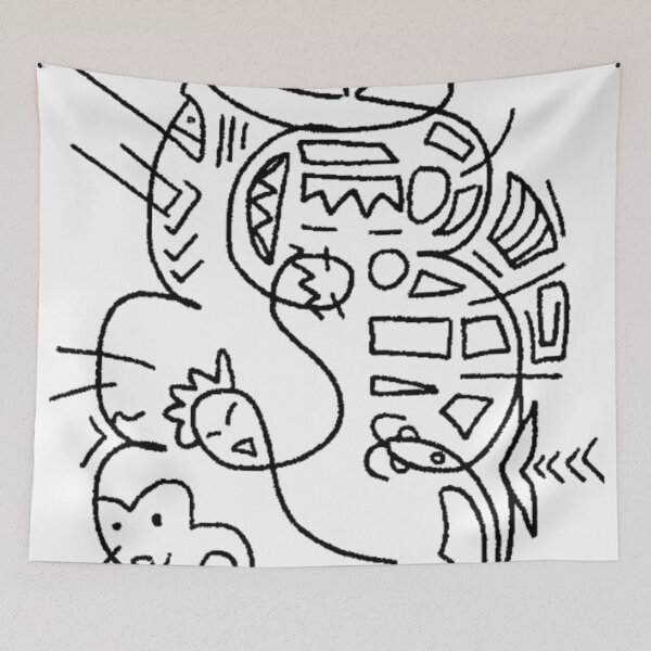 Item preview, Tangled! One line drawing original artwork designed and sold by Oqueartecura.