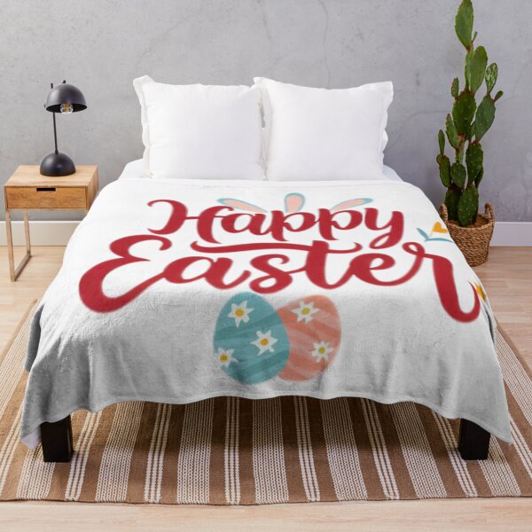 Item preview, happy easter day red inscription designed and sold by Expressions-Sel.