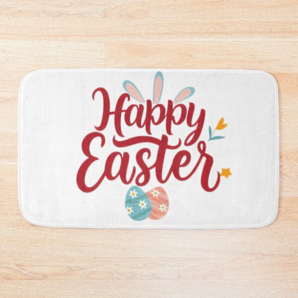 Item preview,  happy easter day red inscription  designed and sold by Expressions-Sel.