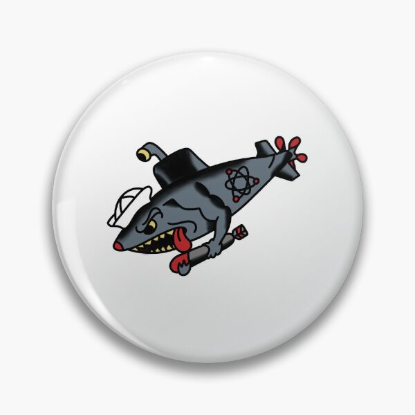 Item preview, Shark Submarine Tattoo Flash designed and sold by vilecrocodilez.