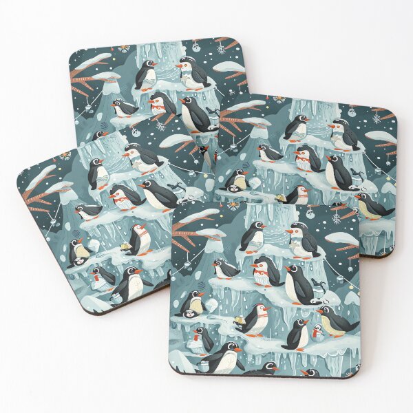 Item preview, Playful Penguin Wonderland designed and sold by cute-animals99.