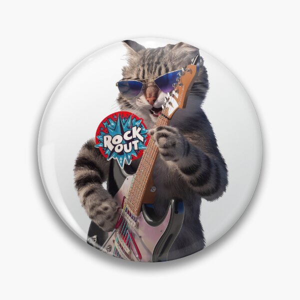Item preview, Rock and roll cat designed and sold by Tajdi.