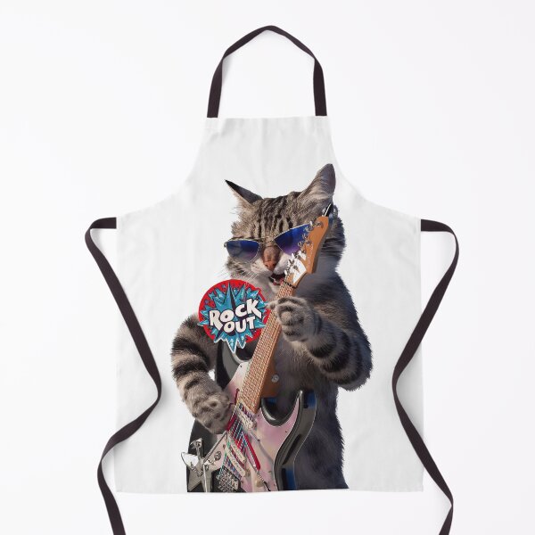 Item preview, Rock and roll cat designed and sold by Tajdi.