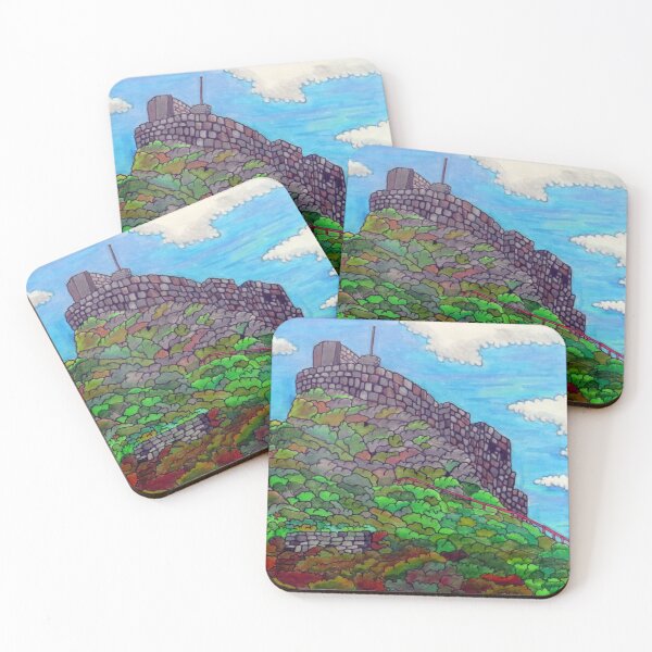 Item preview, 825 - LINDISFARNE CASTLE - DAVE EDWARDS - COLOURED PENCILS - 2024 designed and sold by BLYTHART.