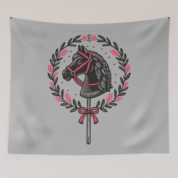 Item preview, Hobby Horse Club Black Horse designed and sold by CowCanvas.