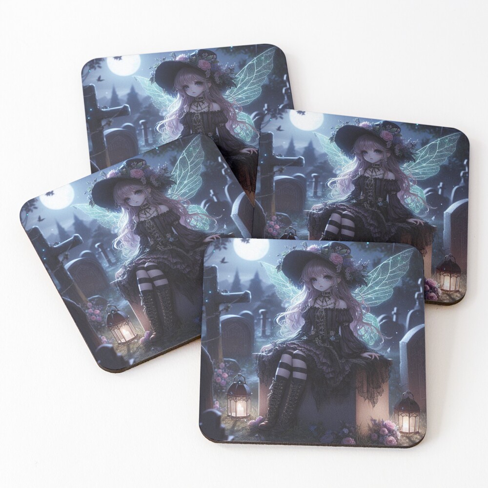 Aperçu de l'œuvre Dessous de verre (lot de 4) créée et vendue par NightmareDream.