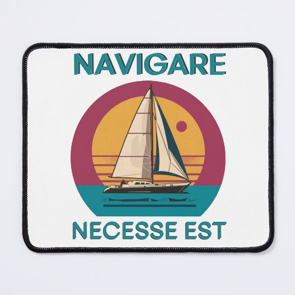 Item preview, Navigare Necesse Est, Vintage Sailing Yacht, It is necessary to sail designed and sold by WiolettaS.