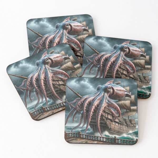 Item preview, Squid Pro Quo: Tales of the Tentacled Titan designed and sold by FantasyVillaArt.
