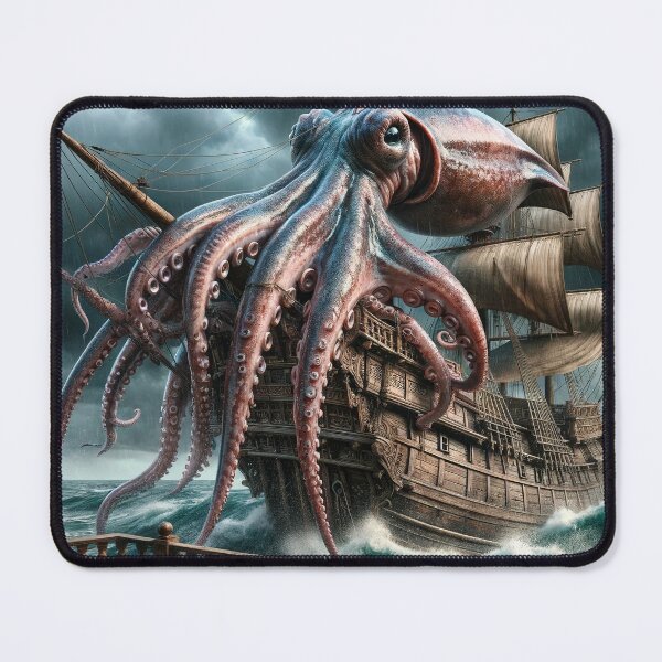 Item preview, Squid Pro Quo: Tales of the Tentacled Titan designed and sold by FantasyVillaArt.