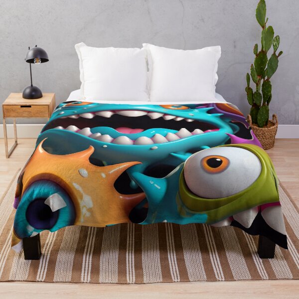Artikelvorschau, Funny Monster Face Pattern entworfen und verkauft von TheArtOfPat.