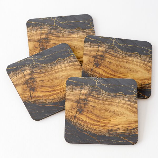 Item preview, Black and Gold wooden texture designed and sold by L7GraphicLab.