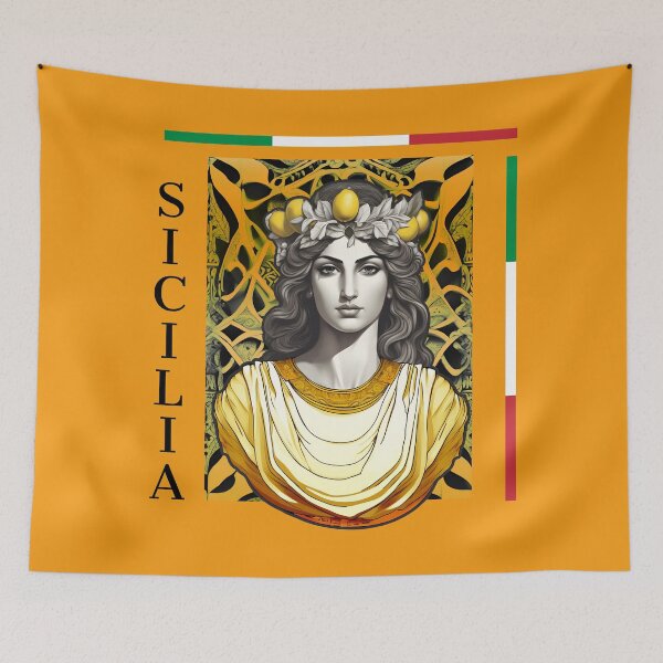 Item preview, Sicilia ceramica graste e limoni - Sicily its famous lemons and ceramics designed and sold by miskaralise.