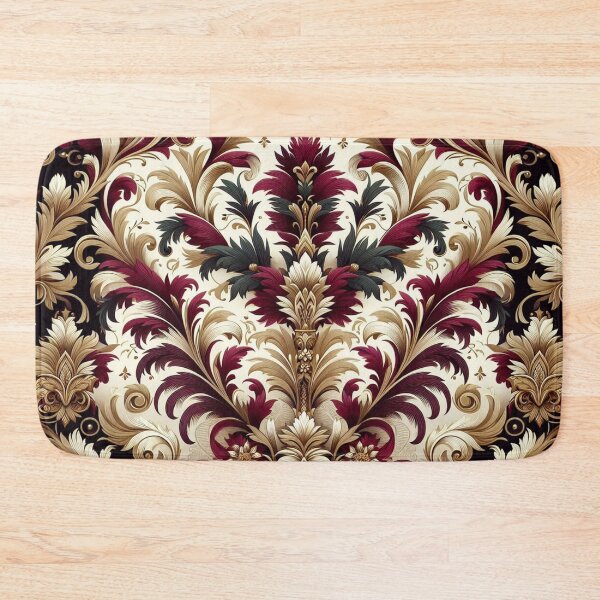 Item preview, Burgundy, Black & Gold Damask designed and sold by DesignsByPrnces.