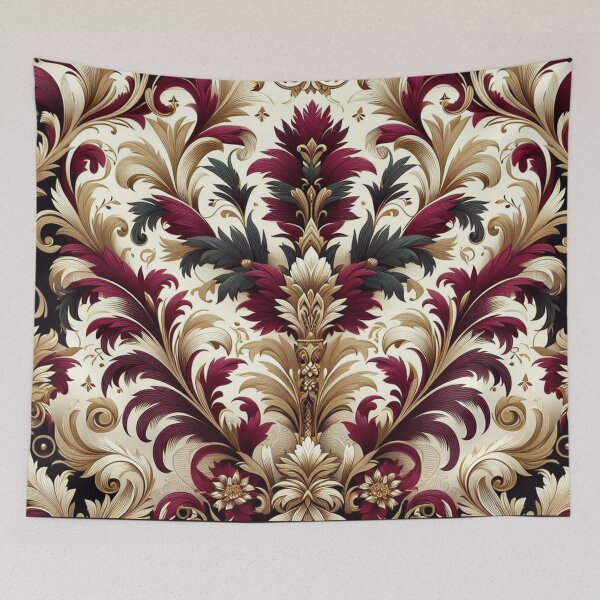 Item preview, Burgundy, Black & Gold Damask designed and sold by DesignsByPrnces.