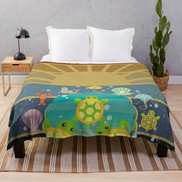 Item preview, sea creatures in sea sunset designed and sold by MerryCrown.