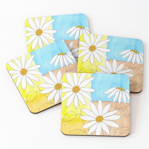 Item preview, Daisies with Multicolored Background designed and sold by Art-by-Ahyoka.