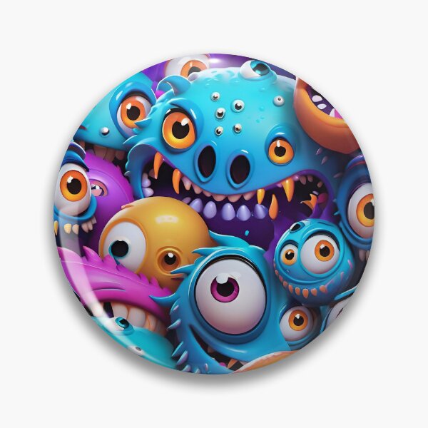 Artikelvorschau, Funny Monster Face Pattern entworfen und verkauft von TheArtOfPat.
