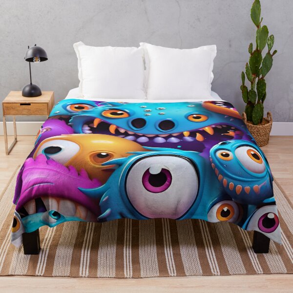 Artikelvorschau, Funny Monster Face Pattern entworfen und verkauft von TheArtOfPat.