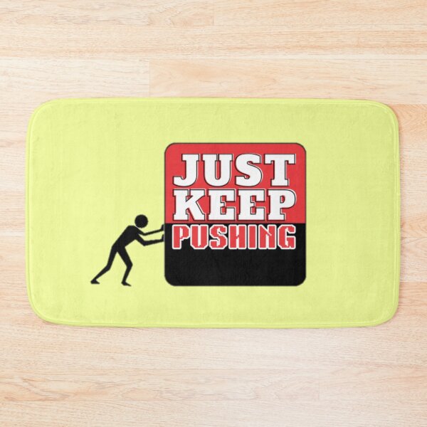 Item preview, Red Just Keep Pushing Motivational Mindset Growth designed and sold by LUCKYHAPPYFINDS.