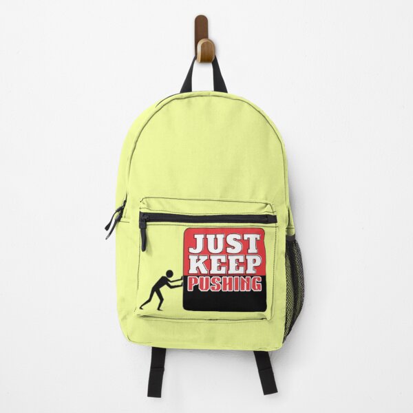 Item preview, Red Just Keep Pushing Motivational Mindset Growth designed and sold by LUCKYHAPPYFINDS.