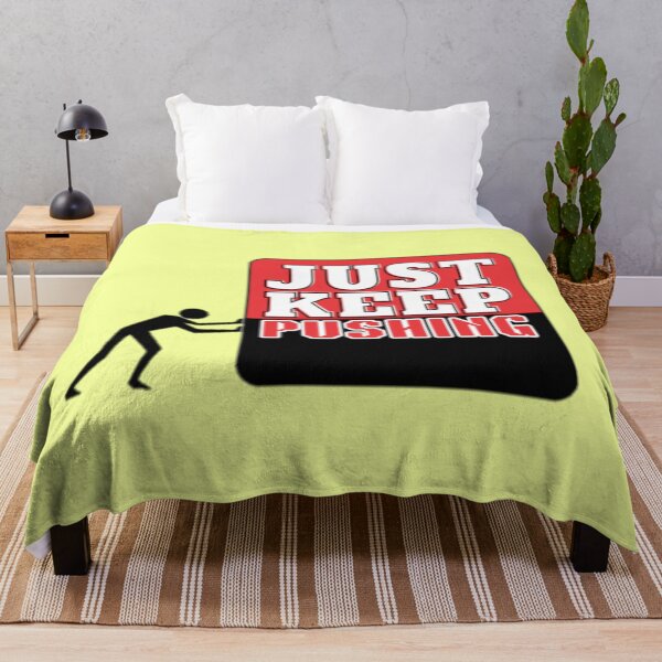 Item preview, Red Just Keep Pushing Motivational Mindset Growth designed and sold by LUCKYHAPPYFINDS.