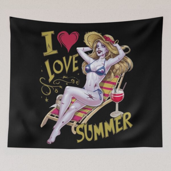 Item preview, Sunbathing vampire - I love summer designed and sold by catcraftss.