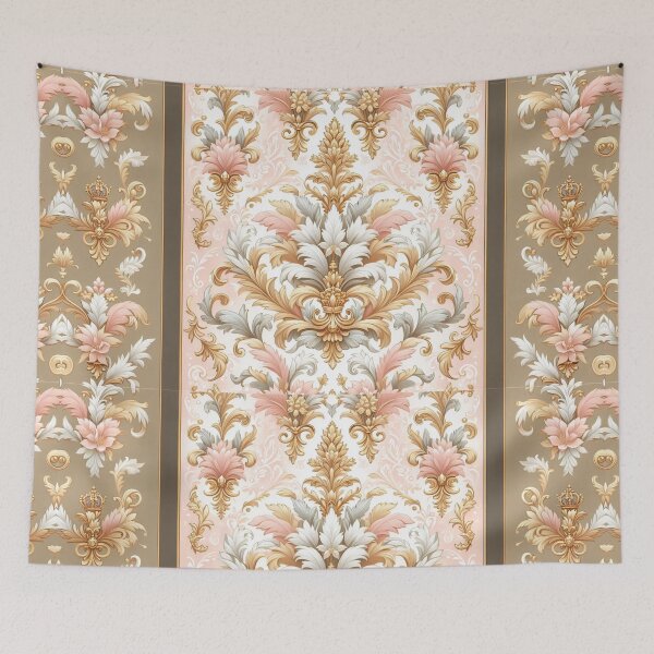 Item preview, Pink, White & Gold Damask designed and sold by DesignsByPrnces.