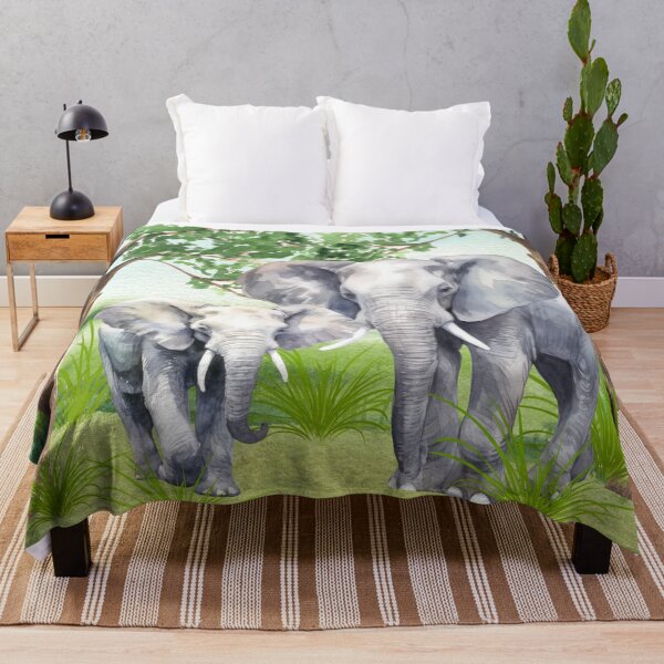 Item preview, Elephants with Foliage designed and sold by WhiteSoftPetals.