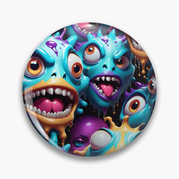 Artikelvorschau, Funny Monster Face Pattern entworfen und verkauft von TheArtOfPat.