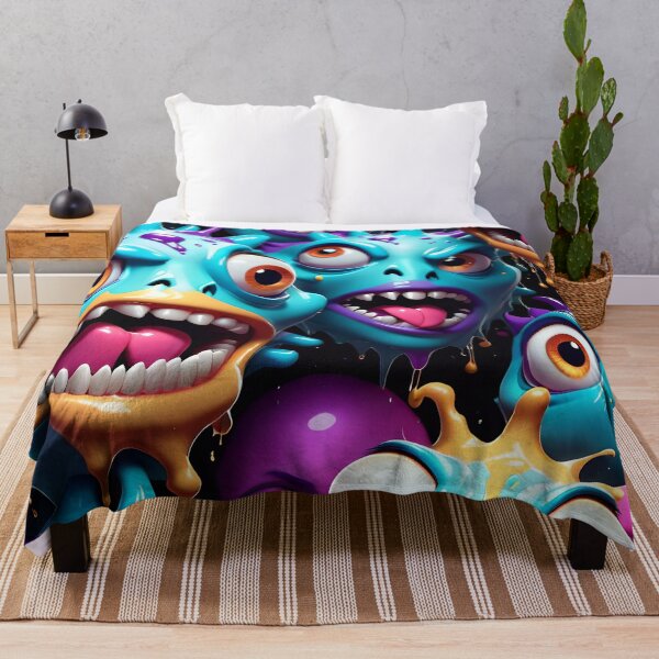 Item preview, Funny Monster Face Pattern designed and sold by TheArtOfPat.