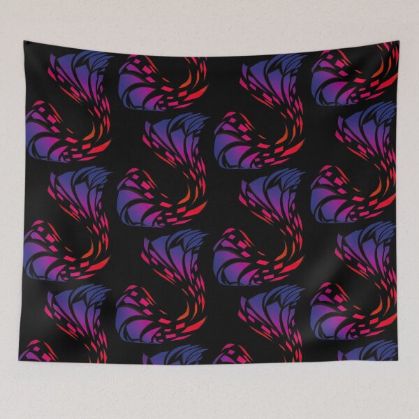 Item preview, Tech wave red from ByteMode geometric pattern  designed and sold by ByteMode.