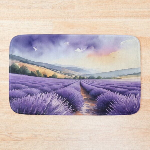 Item preview, Watercolor Cascade: Beautiful Lavender designed and sold by SereneSplashes.