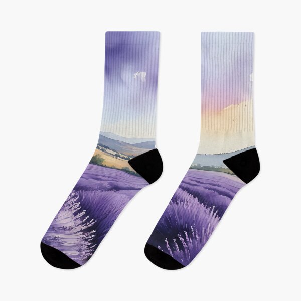 Item preview, Watercolor Cascade: Beautiful Lavender designed and sold by SereneSplashes.