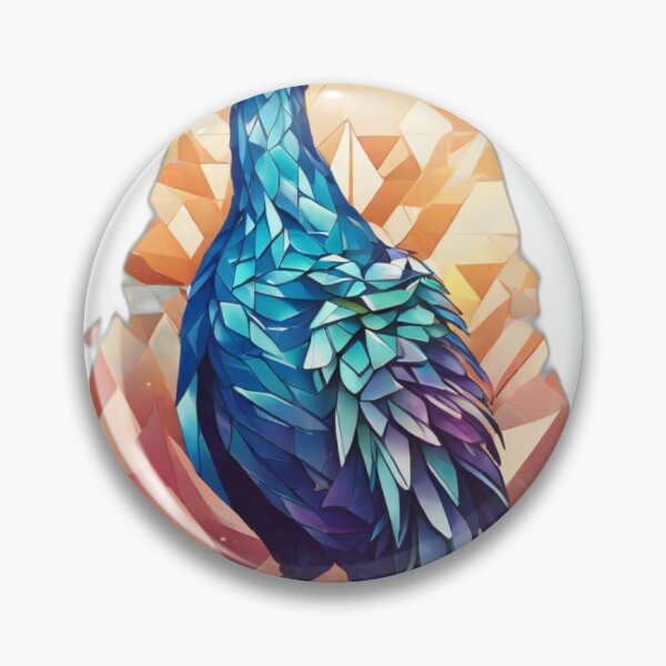 Item preview, Prism Peacock: Geometric Brilliance in Apparel Design designed and sold by NEWMANTRENDS.