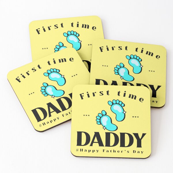Item preview, First time Daddy. Happy Father's Day designed and sold by ButterflyDsgns6.