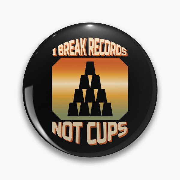 Item preview, I Break Records Not Cups Cup Stacking designed and sold by MooonTees.