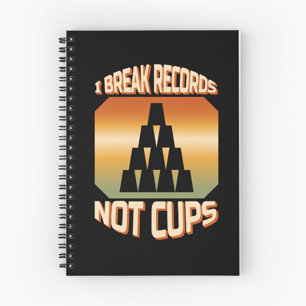 Item preview, I Break Records Not Cups Cup Stacking designed and sold by MooonTees.