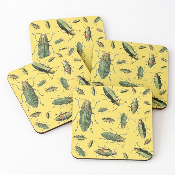 Item preview, Green beetles 11 designed and sold by Lacebark.
