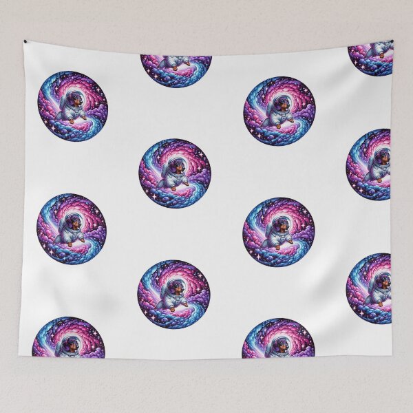 Item preview, Astronaut Dachshund Galaxy Shirt designed and sold by maypp.