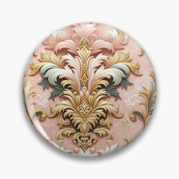 Item preview, Pink, White & Gold Damask designed and sold by DesignsByPrnces.