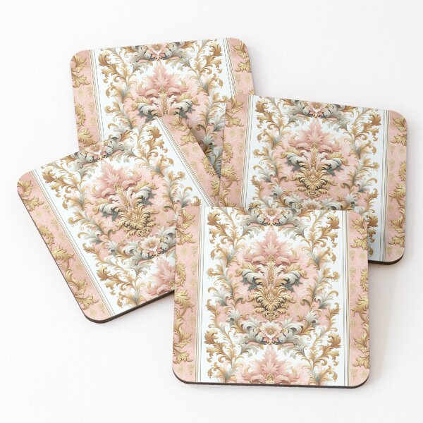 Item preview, Pink, White & Gold Damask designed and sold by DesignsByPrnces.