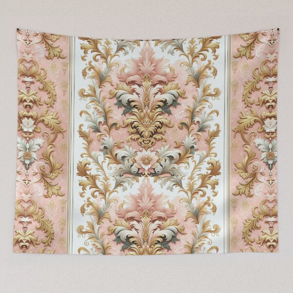 Item preview, Pink, White & Gold Damask designed and sold by DesignsByPrnces.