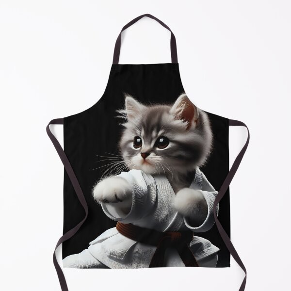 Item preview, Super cute cat Practicing martial arts [Karate, Judo, Aikido, Jujutsu,Taekwondo, Hapkido, Kuk Sool Won] designed and sold by Pawrizzma POD.