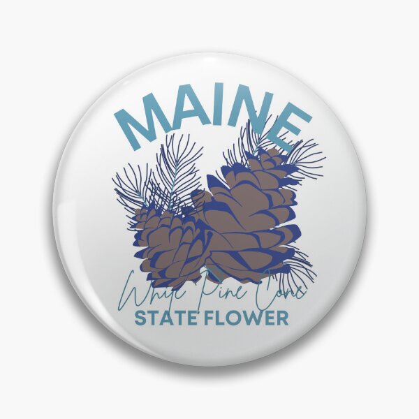 Artikelvorschau, Maine White Pine Cone State Flower Classic T-shirt entworfen und verkauft von ThinkNature!.