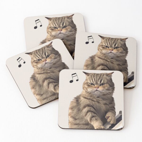 Item preview, Cat playing the piano designed and sold by Tajdi.